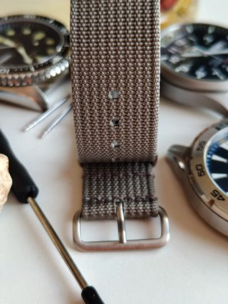 Correa de reloj nato nailon balístico, 20 mm