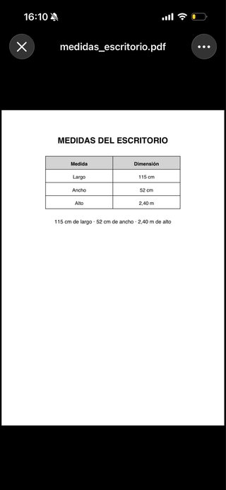Mueble de estudio madera y metal