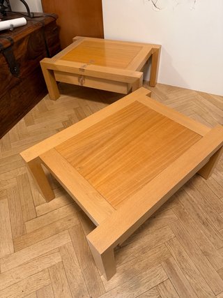 Juego de 2 mesitas de noche de madera