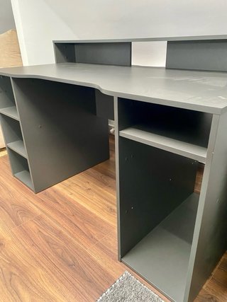 Escritorio Gaming Gris Madera