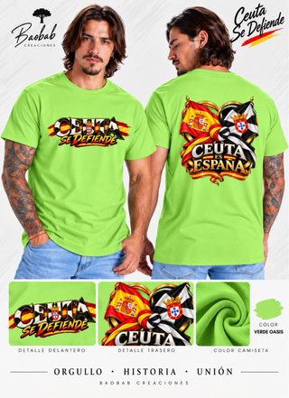 Camiseta verde oasis Ceuta Se Defiende