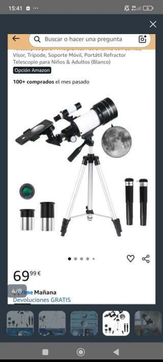Telescopio para principiantes