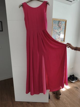 Vestido largo invitada boda rosa