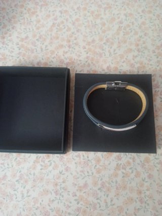 Pulsera Lotus Style Acero y Piel Hombre