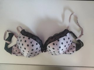 Sujetador push-up lunares