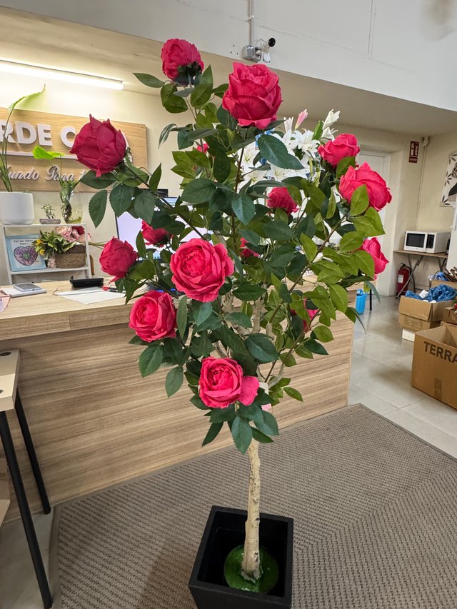 Planta Rosa Artificial 160cm