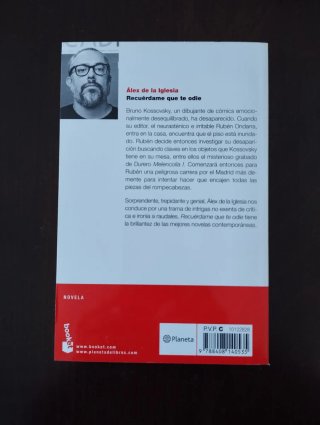 Lote 2 novelas de Álex de la Iglesia