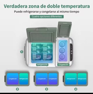 Nevera 12V con compresor y doble zona 40L NUEVA!!