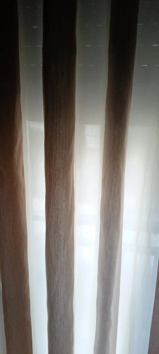Tende per sala da pranzo beige e marrone