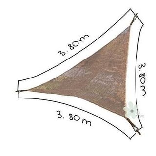 VELA SOMBRA FIBRA COCO 3.5X3.5X3.5M TRIA