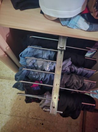 Armario puertas correderas madera y espejo