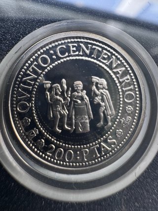 Lote 4 Monedas V Centenario Plata 1991