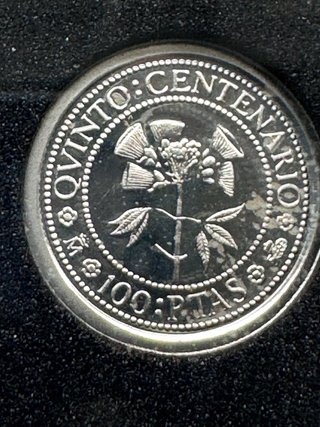 Lote 4 Monedas V Centenario Plata 1991