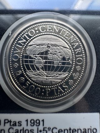 Lote 4 Monedas V Centenario Plata 1991