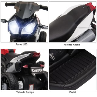 Moto Eléctrica Infantil 3 Ruedas SEMINUEVO