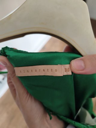 Vestido de encaje verde