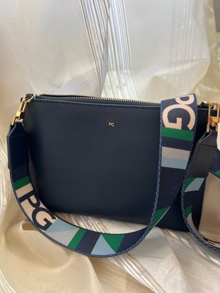 Bolso Purificación García Piel Azul Original