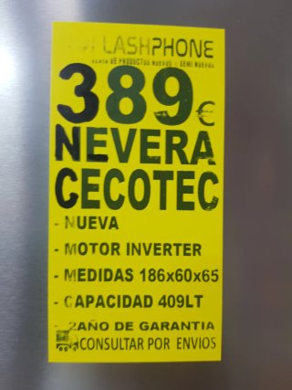 Nevera Cecotec Inox
