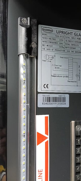 Congelador expositor cristal 3 puertas 206X188X67