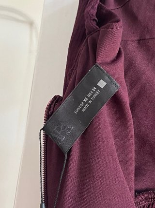 Vestido Midi Zara Burdeos XS