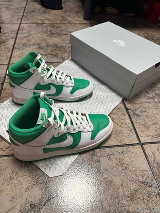 Nike Dunk High Verdes y Blancas