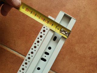 Perfil aluminio empotrable para instalación de luz