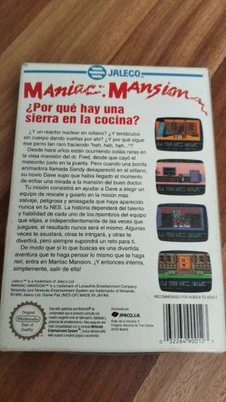 Maniac Mansion NES español