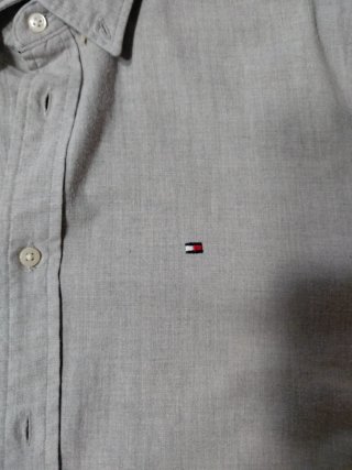 Camicia Tommy Hilfiger Grigia Uomo M