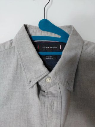 Camicia Tommy Hilfiger Grigia Uomo M