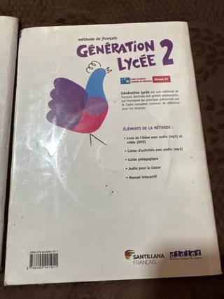GENERATION LYCEE A2/B1 CAHIER+CD