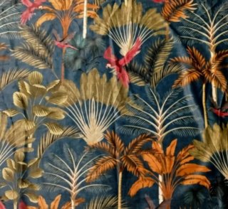 Tela Terciopelo/Antelina Estampado Tropical