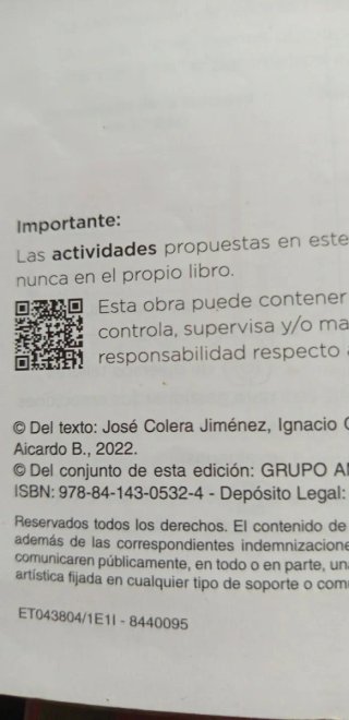 Libros de texto 3 de la ESO