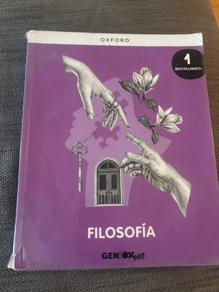 Libro Filosofia 1 bachillerato Oxford. GenioxPro.