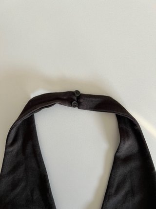 Top halter marrón