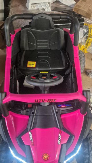 Coche Eléctrico Niños UTV 12V 2 Motores Usado Rosa
