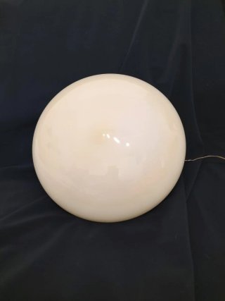 Plafoniera anni '60 vetro opalino incamiciato