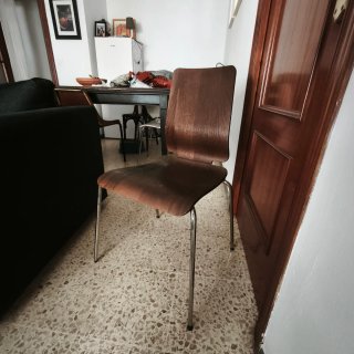 Sillas de comedor madera y metal