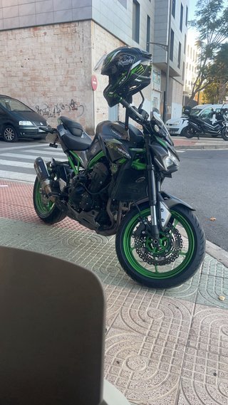 Kawasaki Z900 A2 Naked Negra/Verde