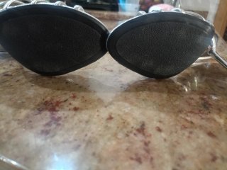 Zapatos de tacón plateados Zara mujer