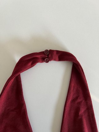 Top halter rojo