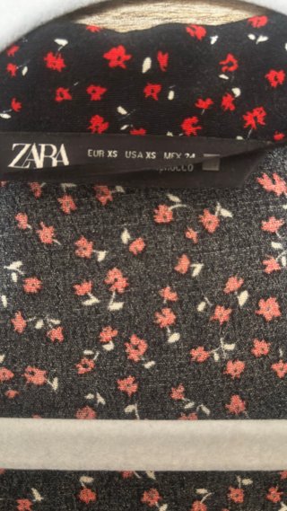 Mono Vestido Zara Estampado Flores