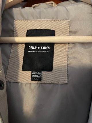 Abrigo Only&Sons Talla M Beige