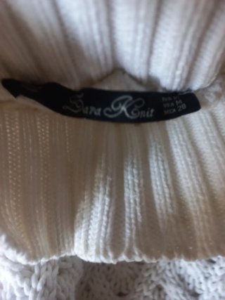 Jersey Zara Blanco Roto Mujer
