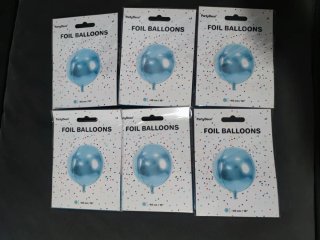 Lote 12 globos foil PartyDeco 40 cm