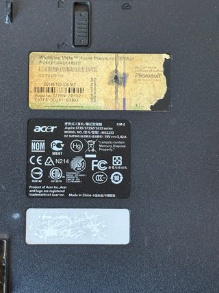 Lote 2 portátiles Acer Aspire 5735 y 5735Z piezas