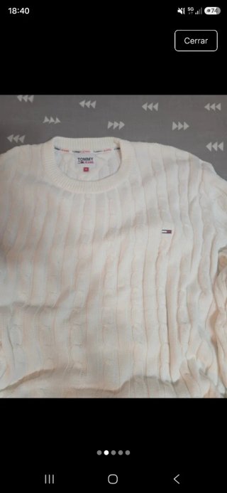 Jersey Tommy Jeans punto cruzado Talla M
