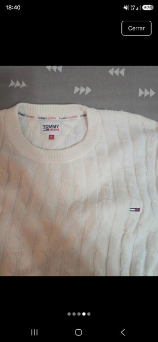 Jersey Tommy Jeans punto cruzado Talla M
