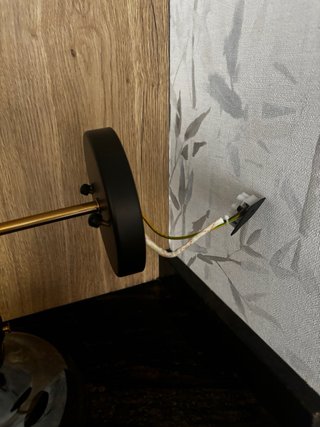 2 Apliques de pared negros y dorados