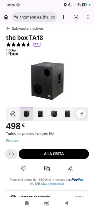 Sonido 2 Subwoofers 18" + 2 Altavoces 15" activo