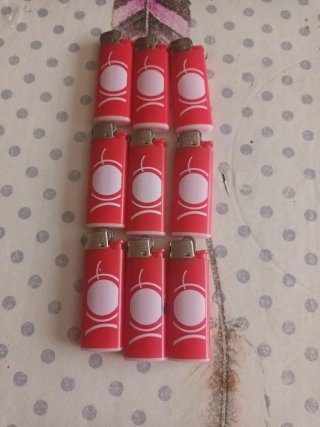 Lote 9 accendini BIC rossi
